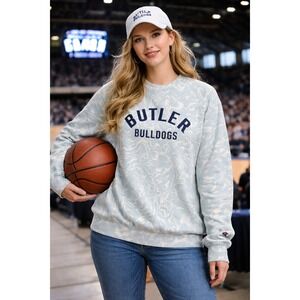 Champion Butler Bulldogs Sweatshirt Womens L NCAA Basketball Crew Tie Dye NWOT